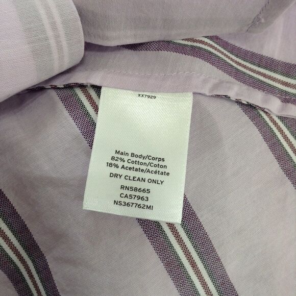 Nordstrom White Oversized Button Down Striped Shirt Size XS - Picture 6 of 6